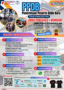 PPDB SMK PANCASILA 1 WONOGIRI TERBARU